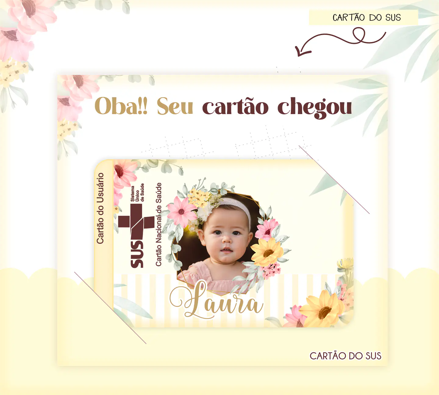 Arquivo Encadernação Baby Foto Floral 16