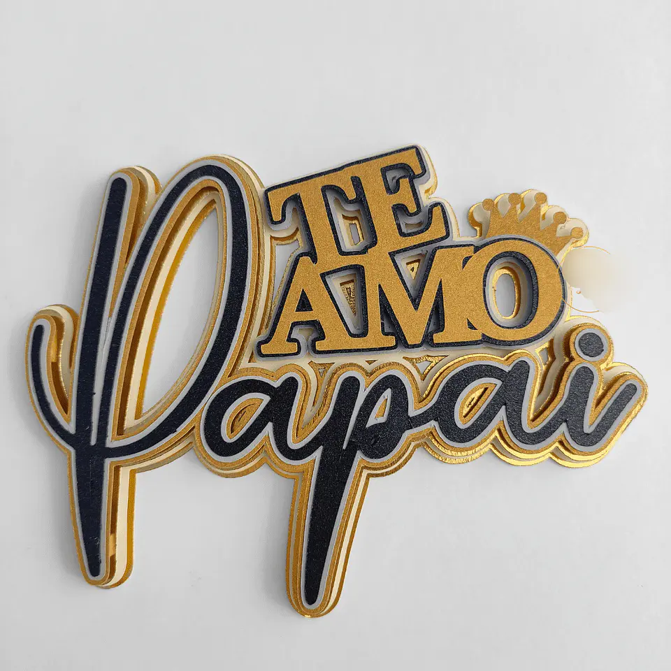 Arquivo Topo de Bolo Dia dos Pais Te amo papai 1