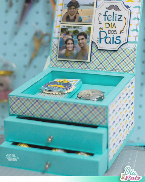 Arquivo de Corte Caixa Gaveta Dia dos Pais