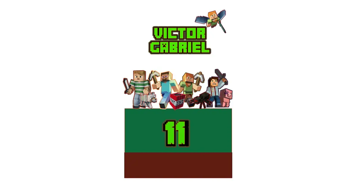 Arquivo de Corte Topo Minecraft