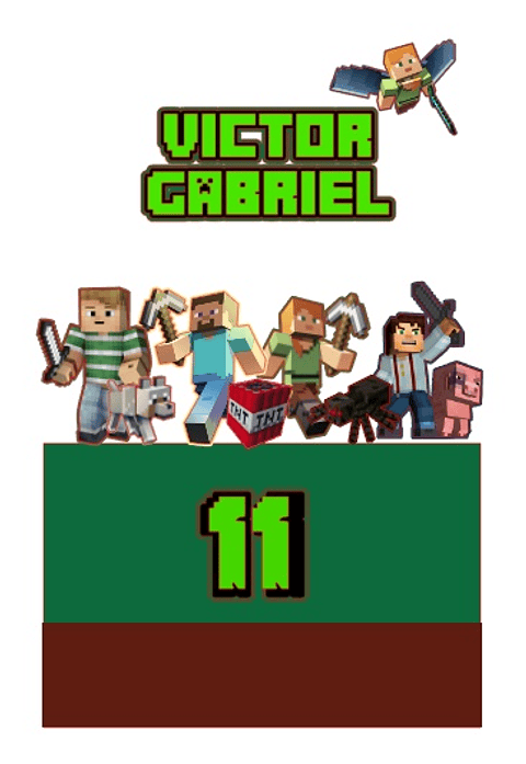 Arquivo de Corte Topo Minecraft