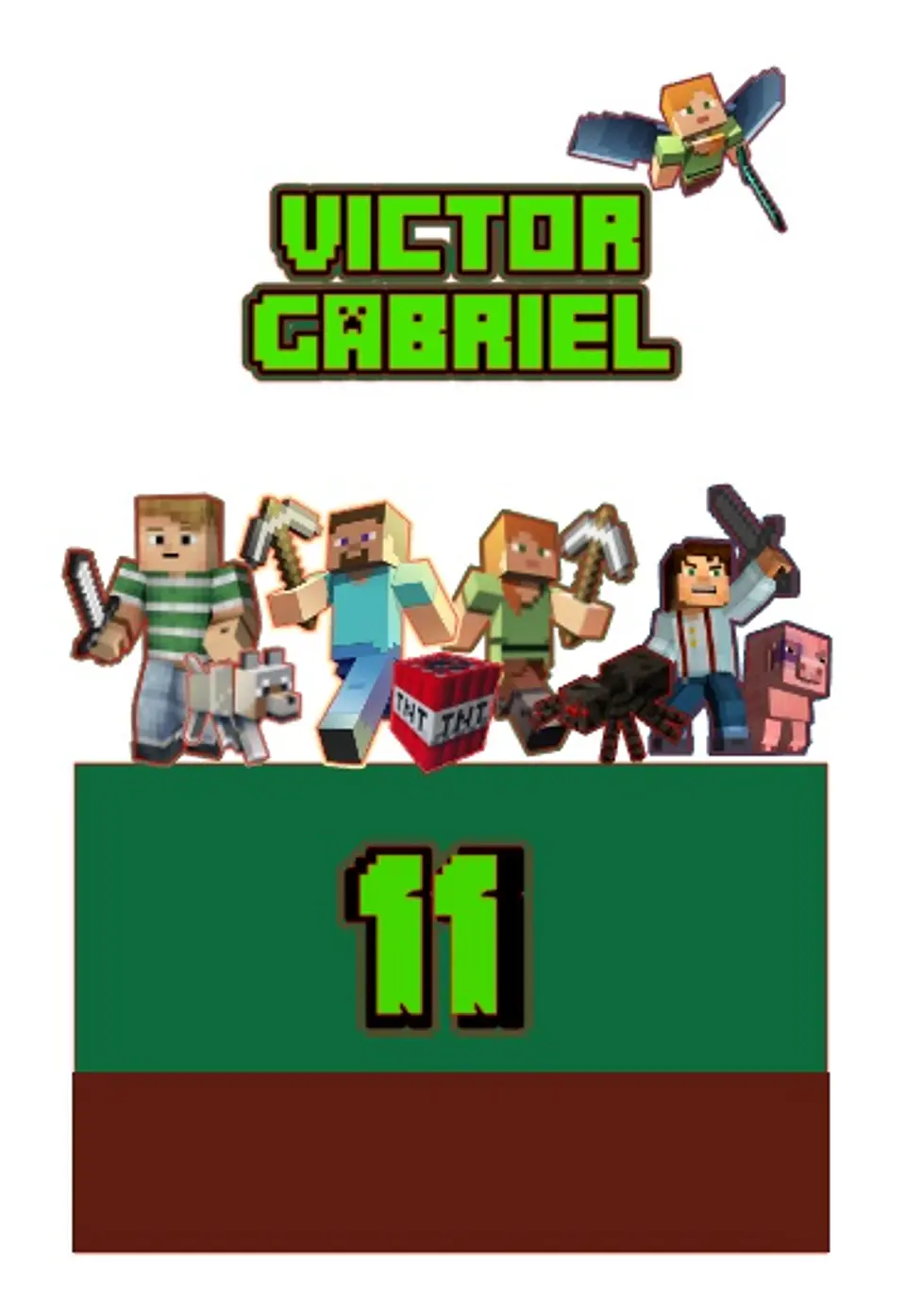 Arquivo de Corte Topo Minecraft 1