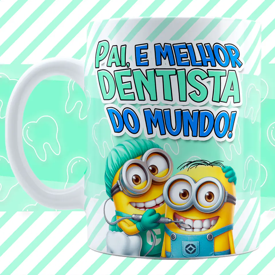 Arquivo Caneca Dia dos Pais Minnions Profissões 4