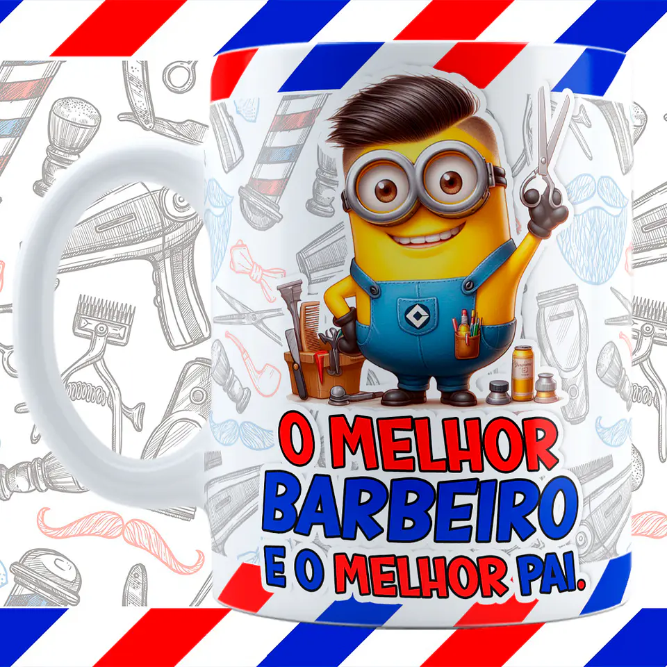 Arquivo Caneca Dia dos Pais Minnions Profissões 15