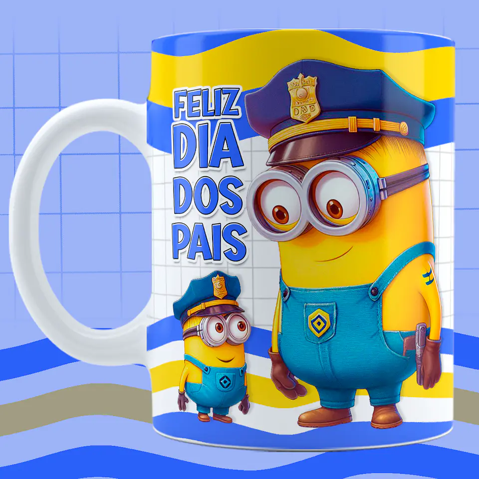 Arquivo Caneca Dia dos Pais Minnions Profissões 20