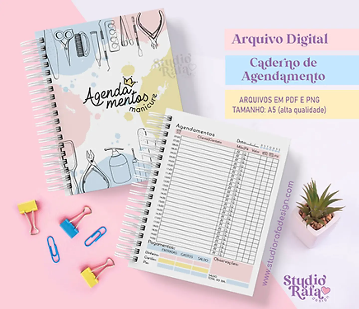 Arquivo Caderno de Agendamento Manicure 1