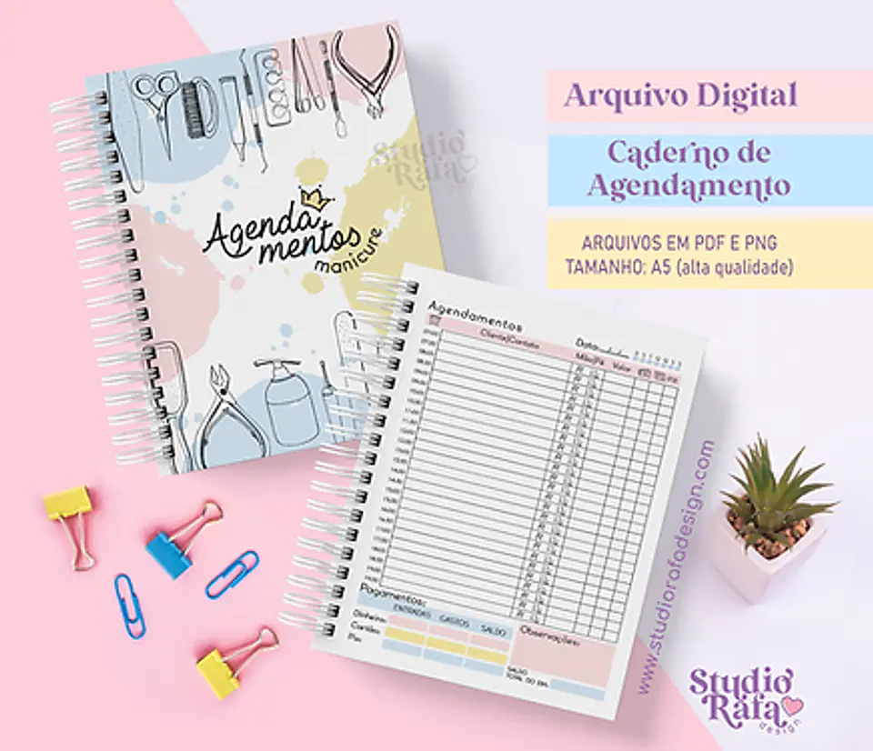 Arquivo Caderno de Agendamento Manicure 1