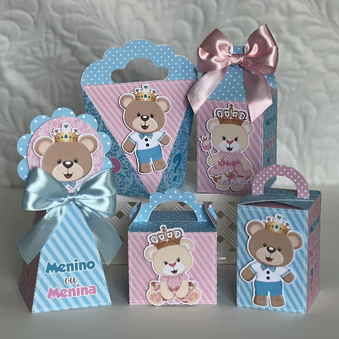 Arquivo de Corte Chá Revelação Ursinhos