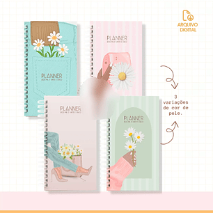 Arquivo encadernação Combo Planners 2025 - COMPLETO