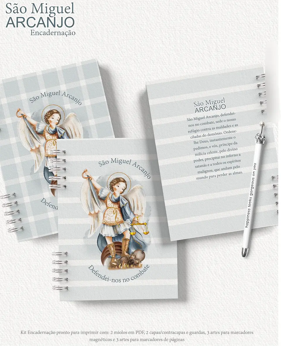 Arquivo Kit Encadernação São Miguel - Carinas 4