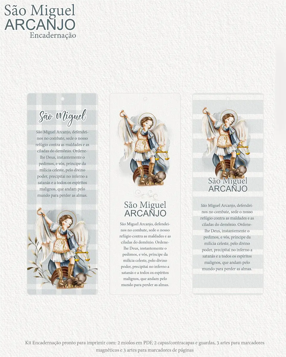Arquivo Kit Encadernação São Miguel - Carinas 6