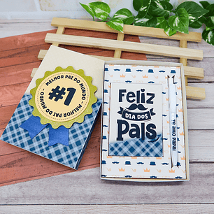 Arquivo Dia dos Pais Caixa Bloquinnho e Caneta- CHUVINHA