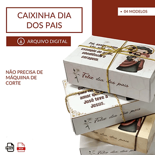 Arquivo Dia dos Pais Caixa Retangular Santinhos