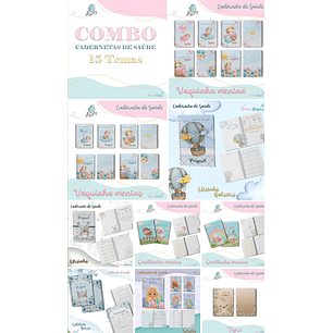 Arquivo Combo Encadernação Baby - 15 temas - mary