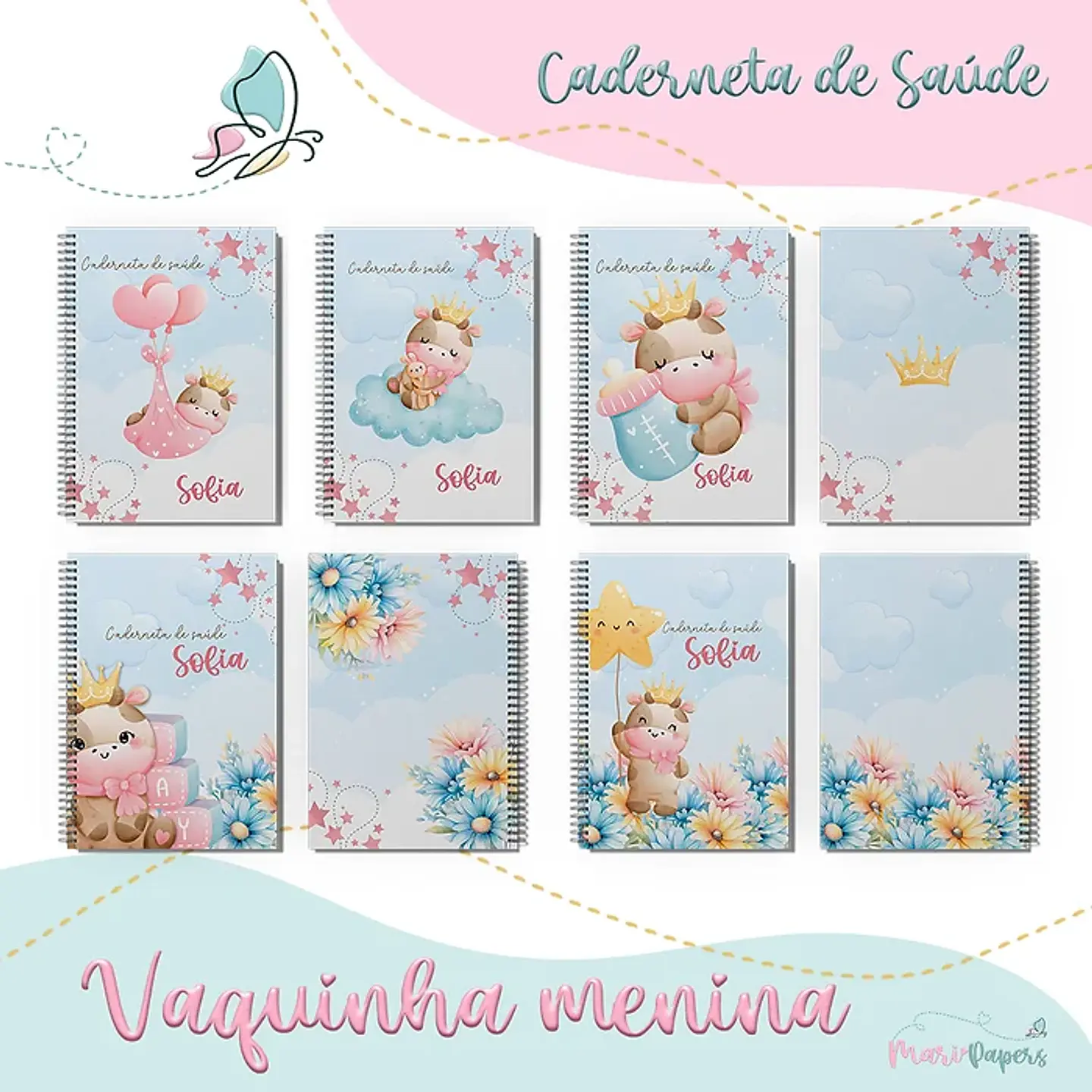 Arquivo Combo Encadernação Baby - 15 temas - mary 8