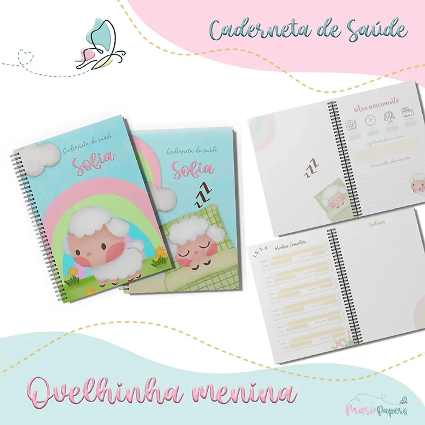 Arquivo Combo Encadernação Baby - 15 temas - mary 15