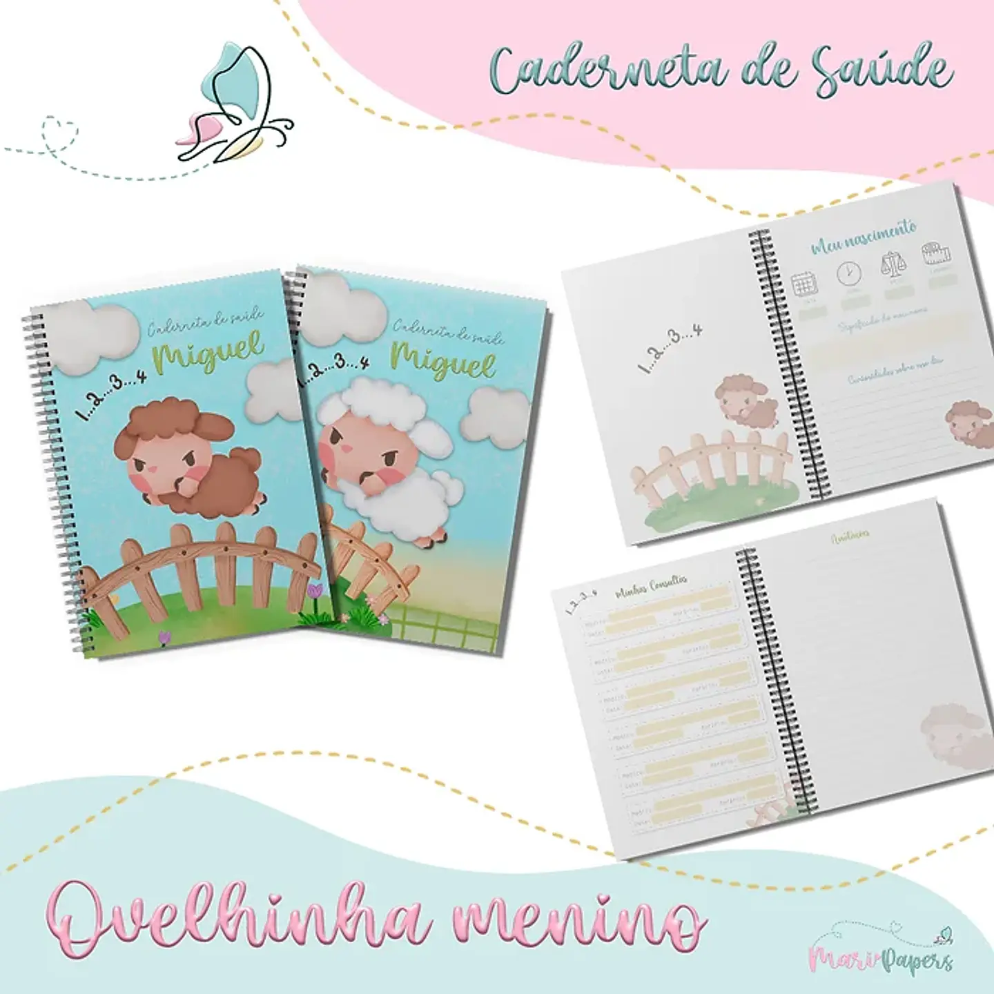 Arquivo Combo Encadernação Baby - 15 temas - mary 16