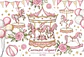 Kit Digital Carrossel Rosa - Thumbnail 1