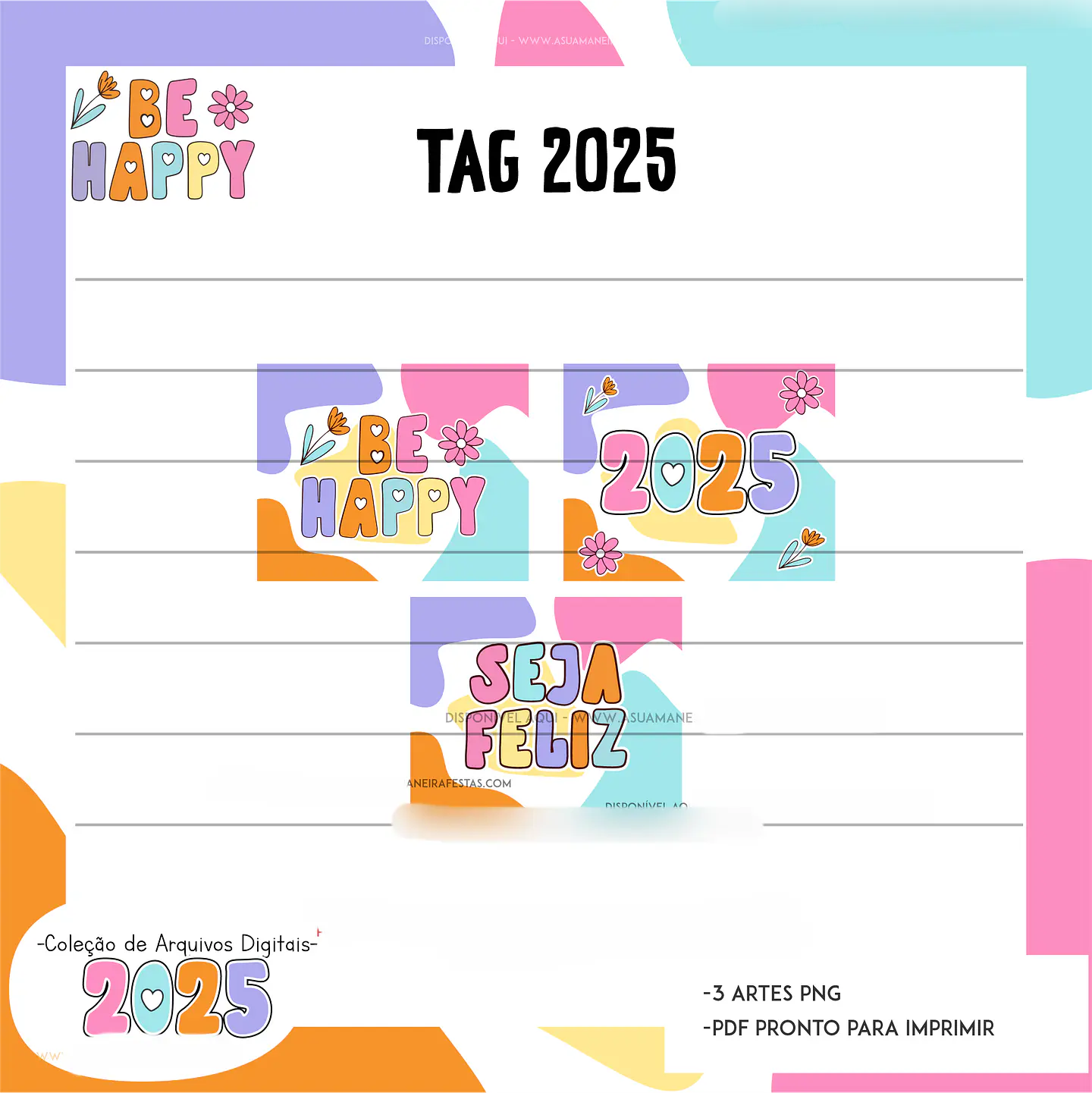 Arquivo Combo Calendários 2025 Be Happy - A sua maneira 2