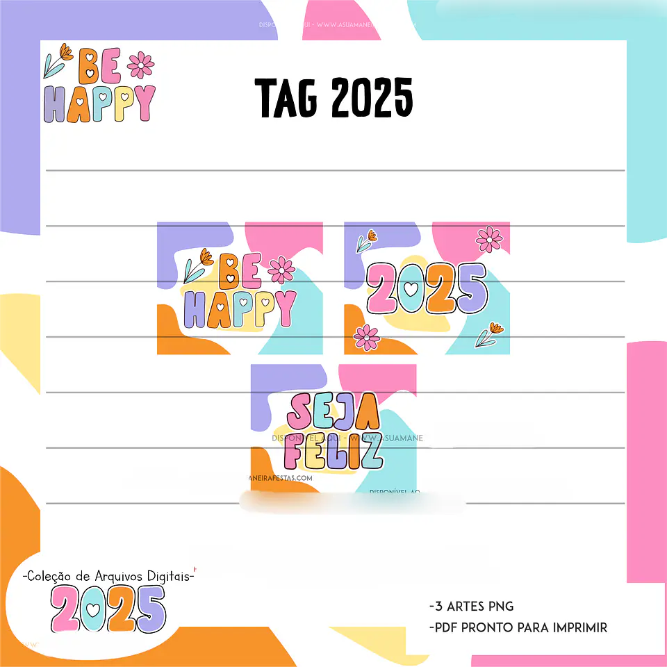 Arquivo Combo Calendários 2025 Be Happy - A sua maneira 2