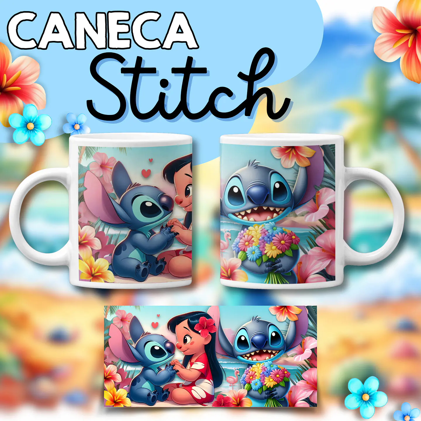 Arquivo Caneca Stitch - 2 modelos 2