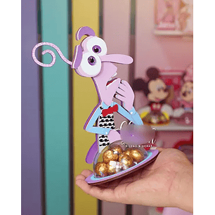 Arquivo de Corte Porta Doces Bola Acrilica - Divertidamente Medo