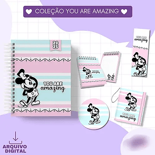 Arquivo encadernação You are Amazing 2025 - MICKEY