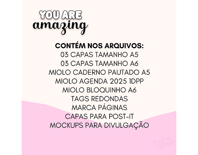 Arquivo encadernação You are Amazing 2025 - MICKEY