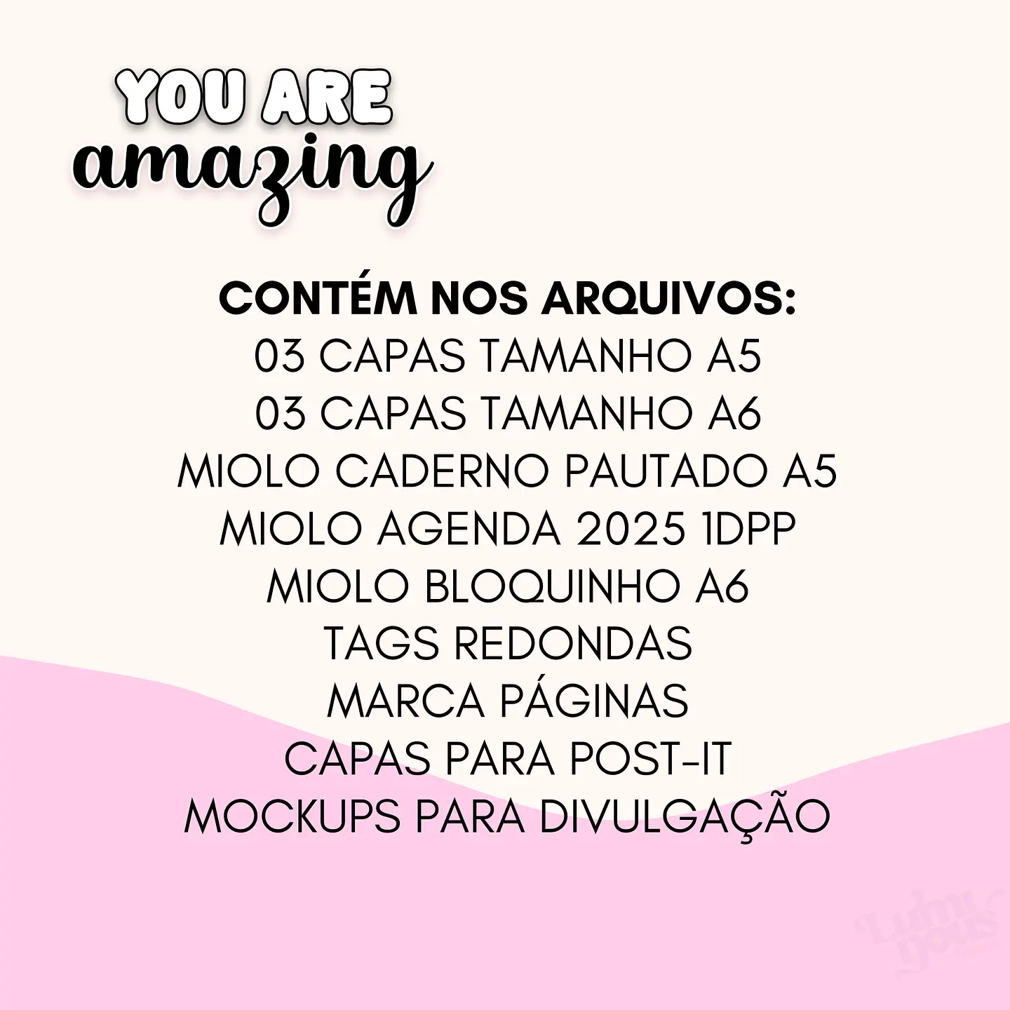 Arquivo encadernação You are Amazing 2025 - MICKEY 2