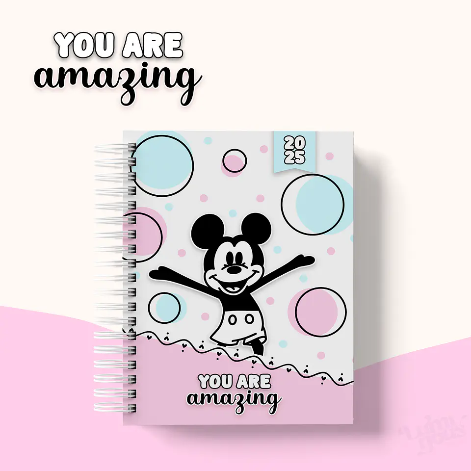 Arquivo encadernação You are Amazing 2025 - MICKEY 16