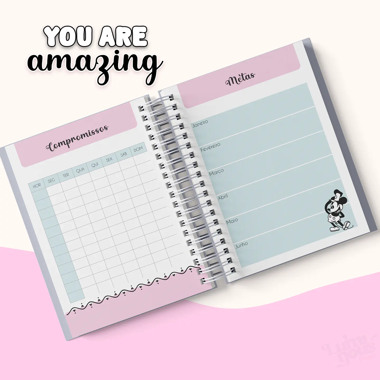 Arquivo encadernação You are Amazing 2025 - MICKEY 22