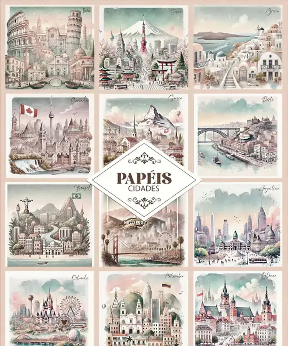 Kit Digital Pápeis Girls 3