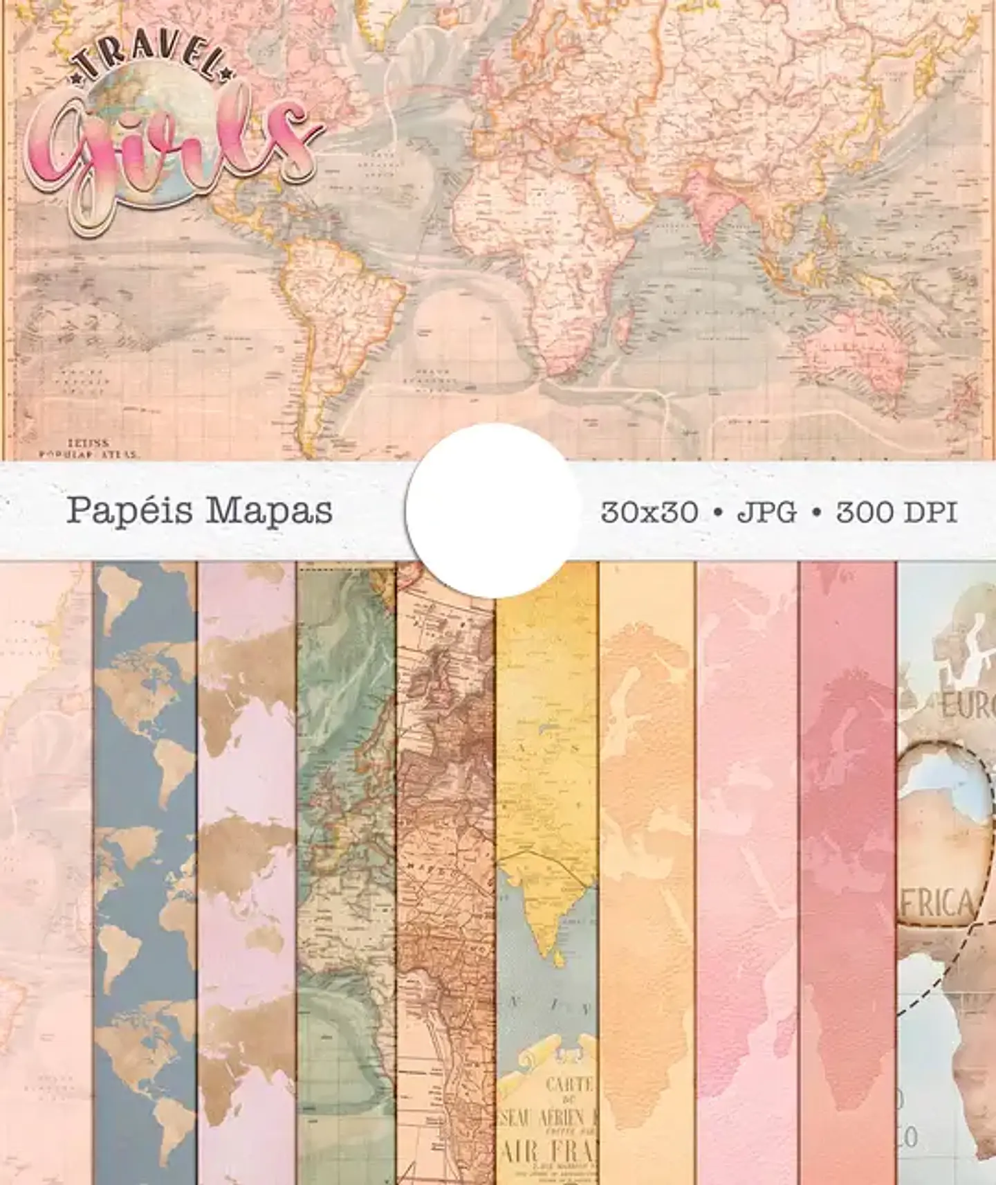 Kit Digital Pápeis Girls 4