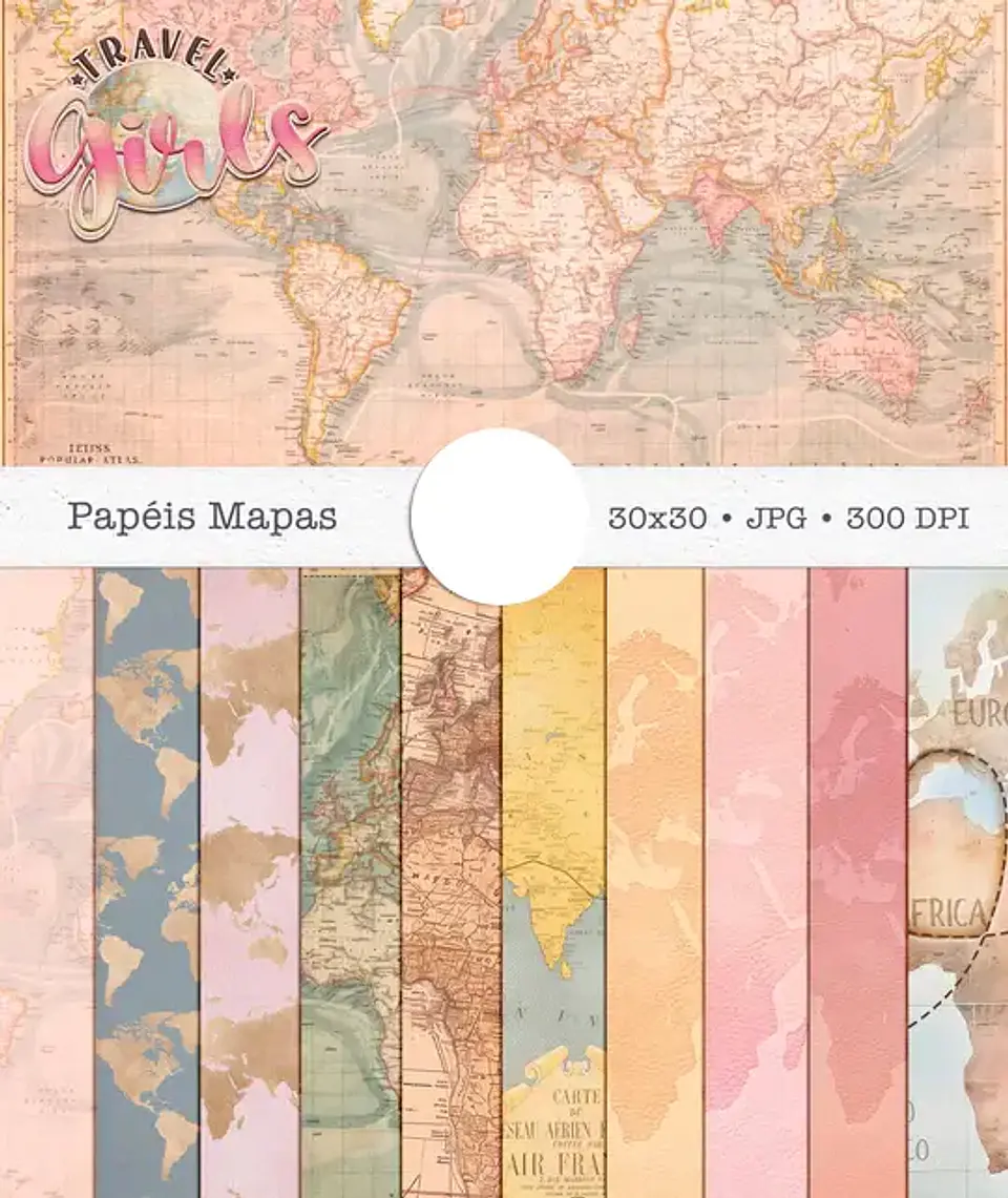 Kit Digital Pápeis Girls 4