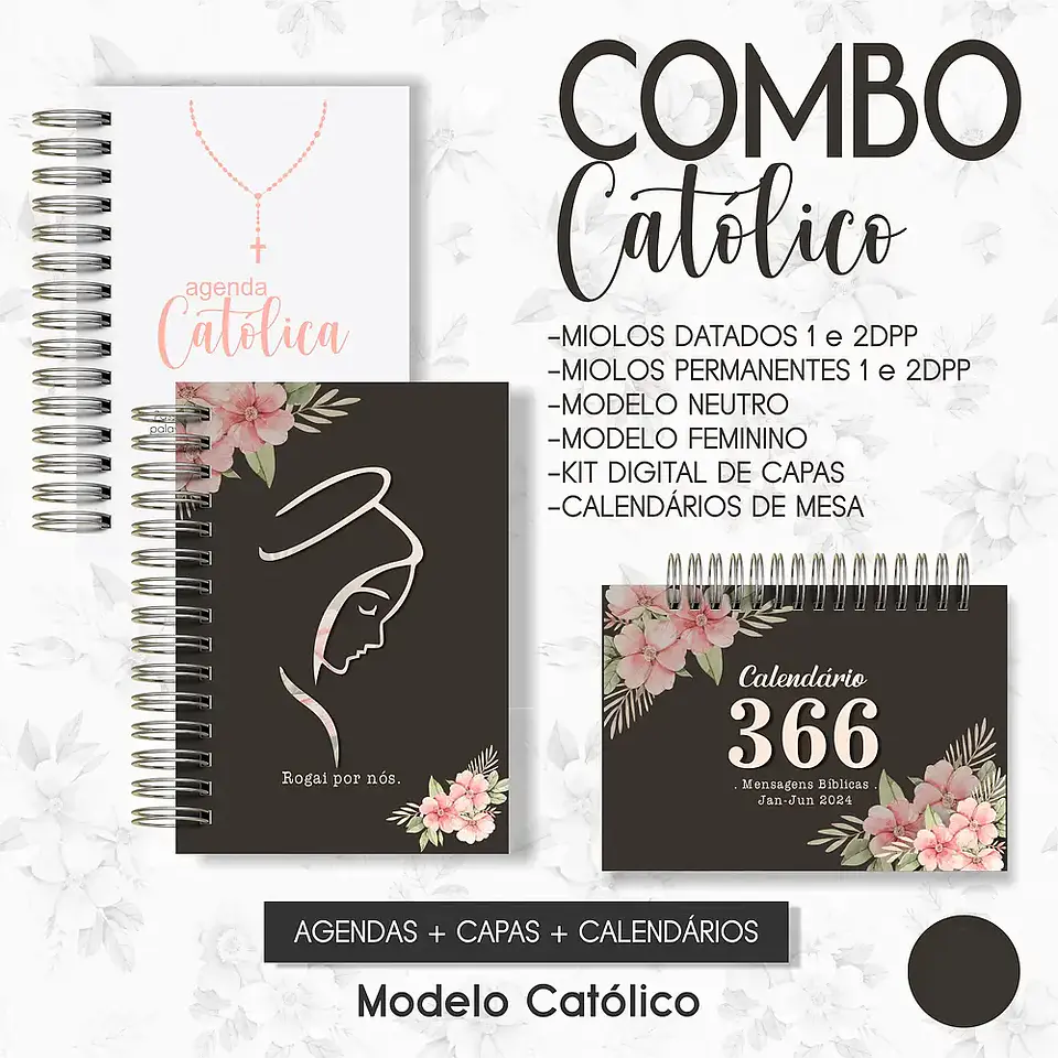 Arquivo Combo de Agendas Católicas Cristã 2024 e Permanente - Lê 1