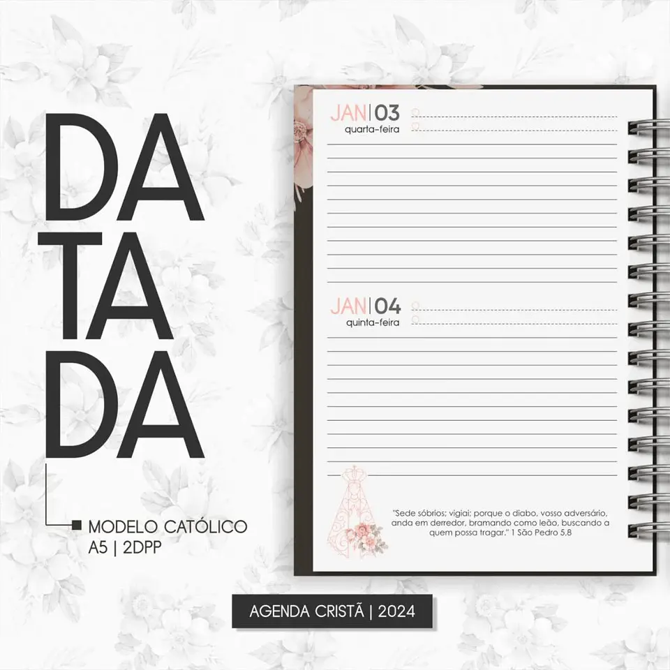 Arquivo Combo de Agendas Católicas Cristã 2024 e Permanente - Lê 25