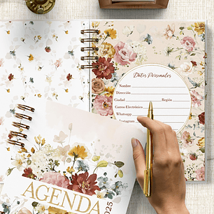 Arquivo Agenda 2025 Coleção Garden com 1 dia por Página