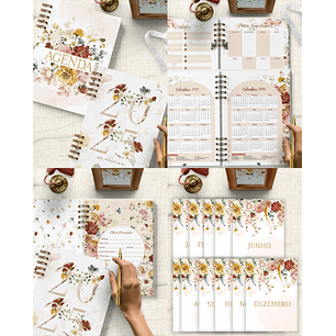 Arquivo Agenda 2025 Coleção Garden com 1 dia por Página