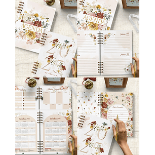 Arquivo Agenda 2025 2 Dias Por Página Coleção Garden