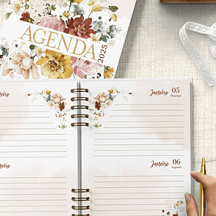 Arquivo Agenda 2025 2 Dias Por Página Coleção Garden