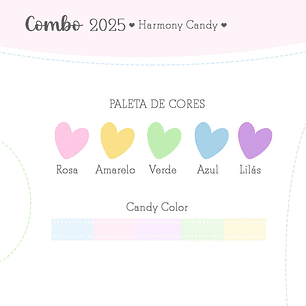 Arquivo Agenda Harmony Candy 2025 - COMBO COMPLETO