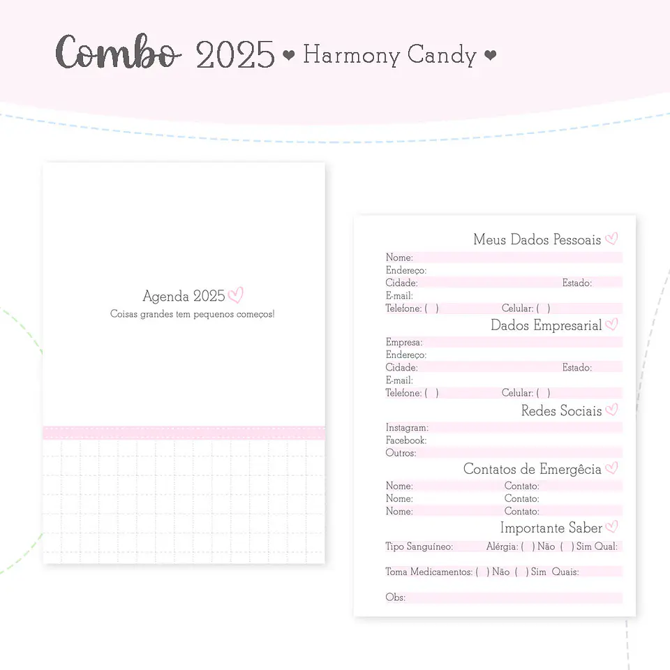 Arquivo Agenda Harmony Candy 2025 - COMBO COMPLETO 19