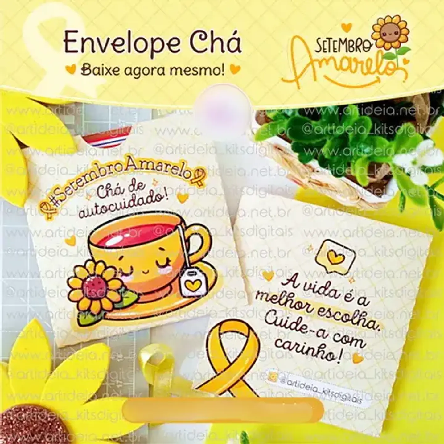 Arquivo Setembro Amarelo Envelope de Chá 1
