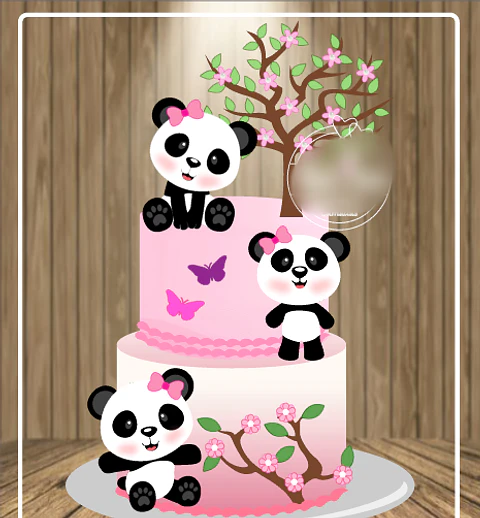 Arquivo Topo de Bolo Panda em camadas