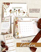 Arquivo Kit Calendários de Mesa A5 A6 e Calendário Marca Página Coleção Garden - bicho - Thumbnail 1