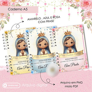 Arquivo Caderno Nossa Senhora Aparecida A5