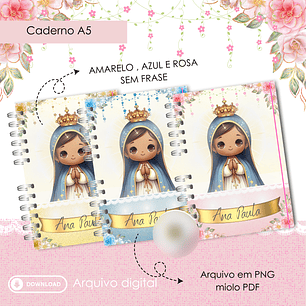 Arquivo Caderno Nossa Senhora Aparecida A5