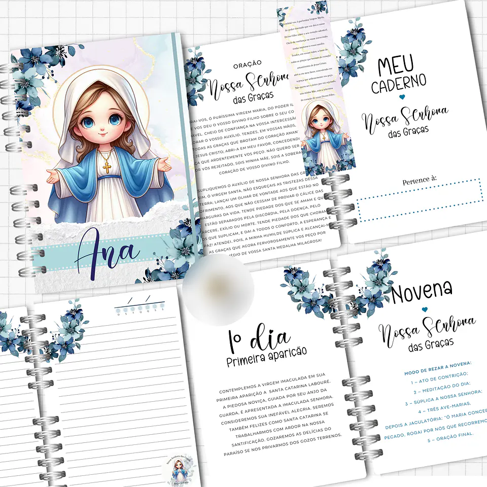Arquivo Kit Encadernação Nossa Senhora das Graças 6