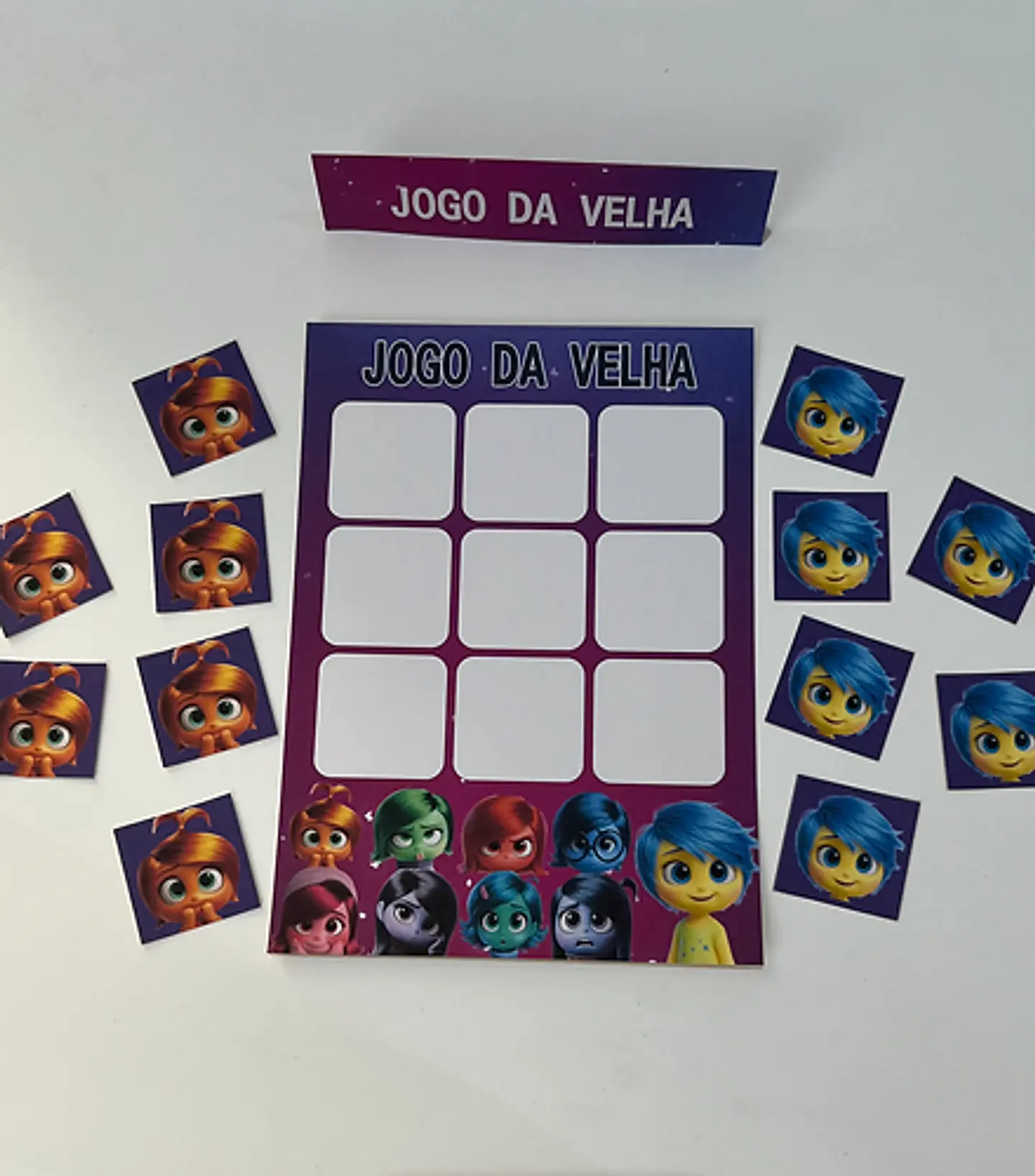 Arquivo Kit Jogos Quebra Cabeça e Jogo da Velha - Divertidamente 3