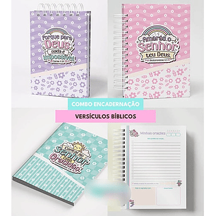 Combo Encadernação Versículos Bíblicos - MASCUTE